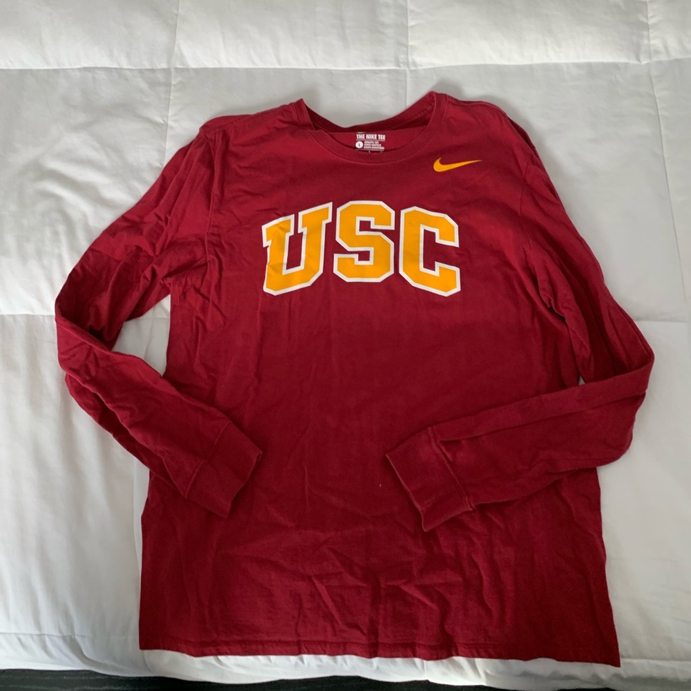 USC red nike long sleeve